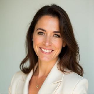 Retrato profesional de Lucía Fernández.